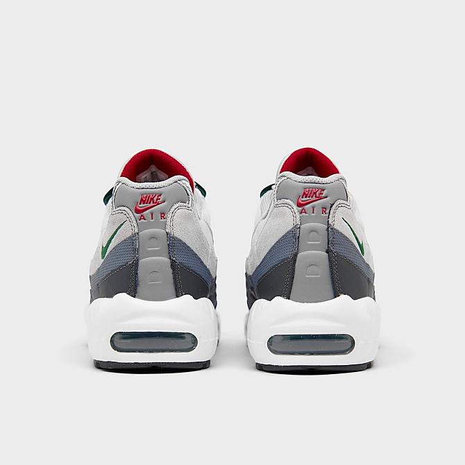 Left view of Men's Nike Air Max 95 Casual Shoes in Pure Platinum/Gorge Green Click to zoom
