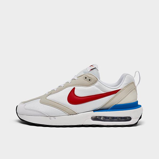 Right view of Men's Nike Air Max Dawn Next Nature Casual Shoes in White/Photo Blue/Black/Red Click to zoom