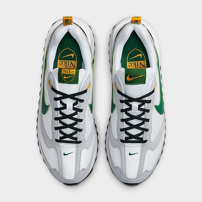 Back view of Men's Nike Air Max Dawn Next Nature Casual Shoes in White/Black/University Gold/Gorge Green Click to zoom