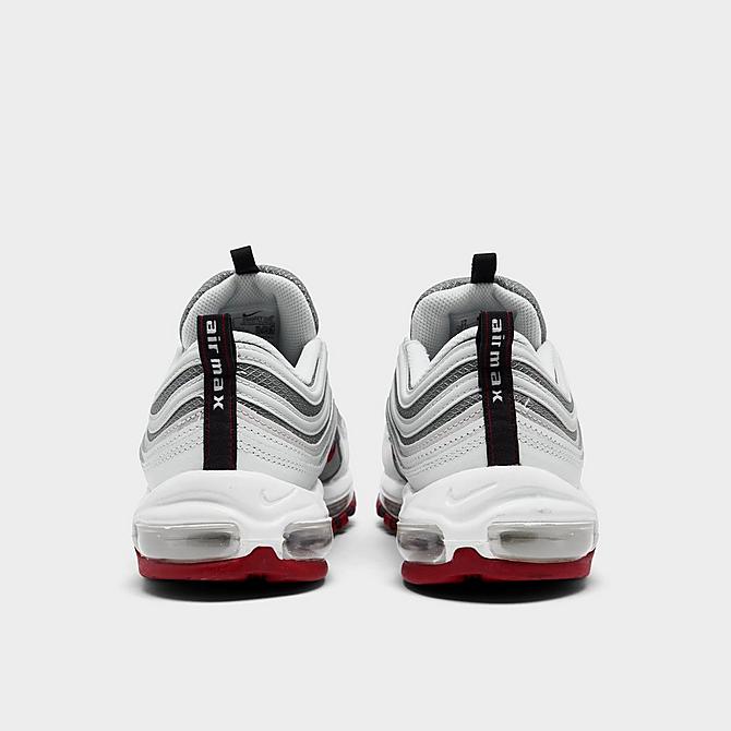 Left view of Men's Nike Air Max 97 SE Casual Shoes in White/Varsity Red/Particle Grey Click to zoom