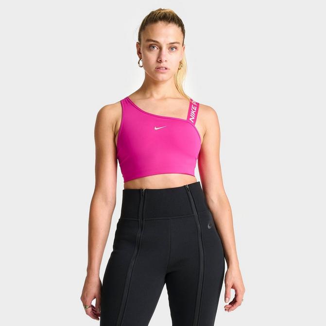 Nike Yoga Pants Womens Medium Black Pink Trim Dri-Fit Athletic
