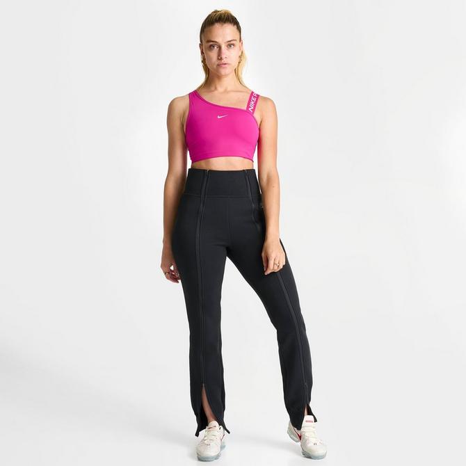 Nike Pro Dri Fit Sports Bra Athletic Women's size L Black Gray Checkered