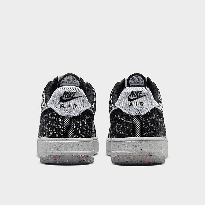 Left view of Men's Nike Air Force 1 Crater Flyknit Casual Shoes in Black/White/Pure Platinum/Black Click to zoom