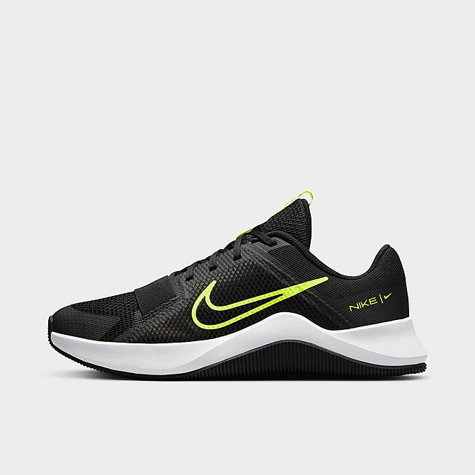 Right view of Men's Nike MC Trainer 2 Training Shoes in Black/Volt/Black Click to zoom