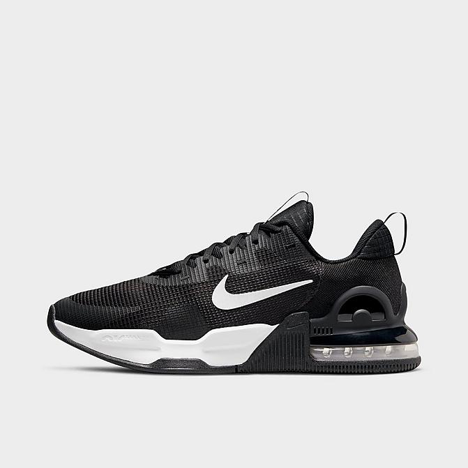 Right view of Men's Nike Air Max Alpha Trainer 5 Training Shoes in Black/Black/White Click to zoom