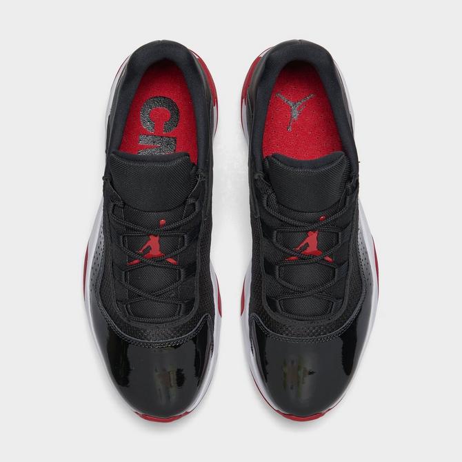 Jordan 11 outlet black red low