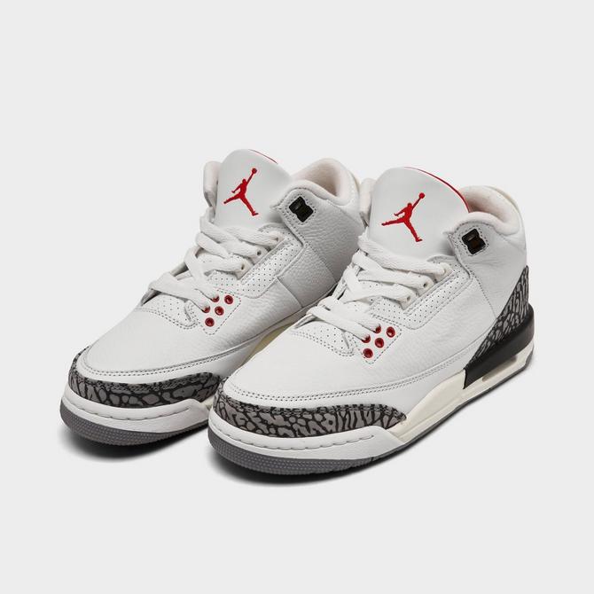 Big Kids Air Jordan Retro 3 Basketball Shoes Finish Line