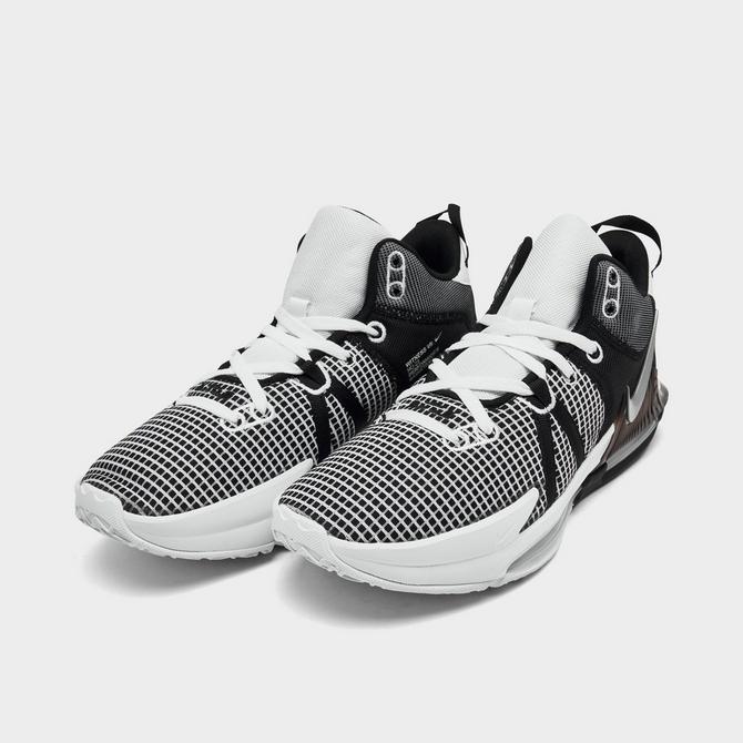 Lebron shoes sale white and black