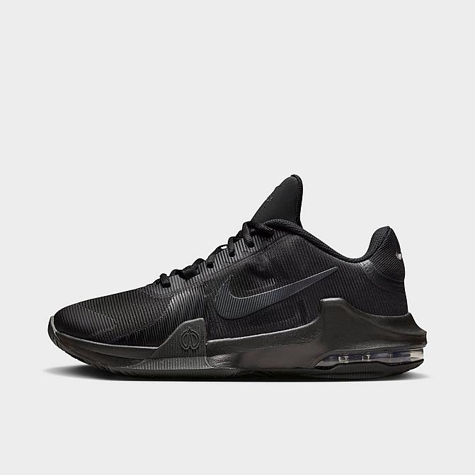 Right view of Nike Air Max Impact 4 Basketball Shoes in Black/Off Noir/Anthracite Click to zoom