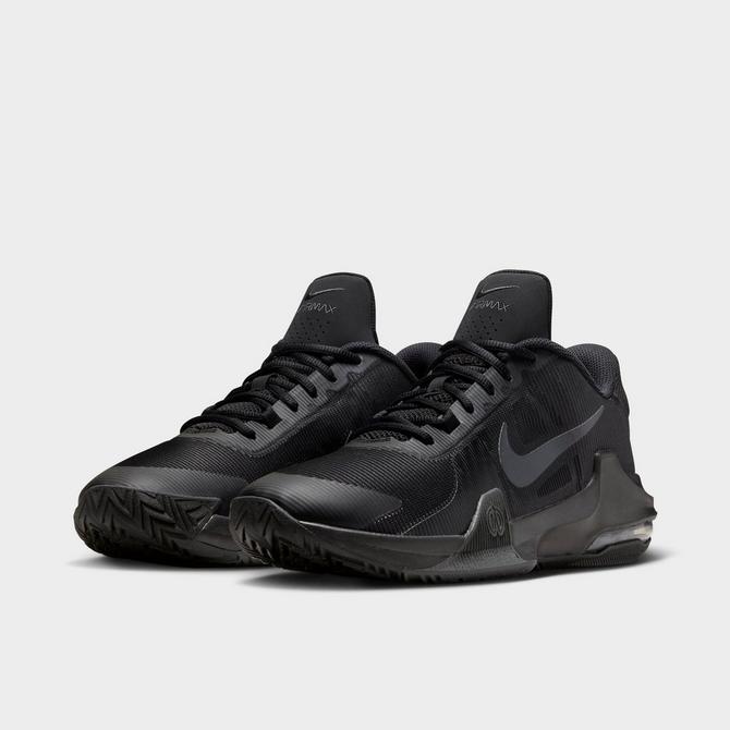 Nike basketball shoes all black online