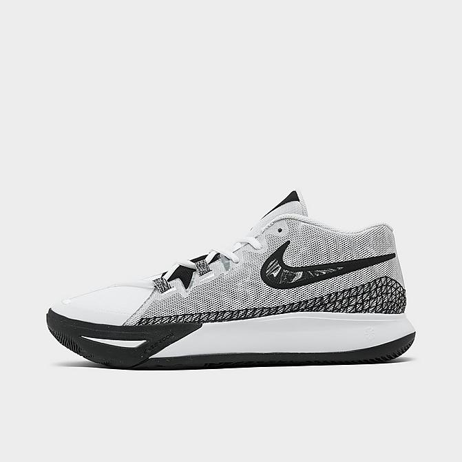 Right view of Nike Kyrie Flytrap 6 Basketball Shoes in White/White/Black Click to zoom