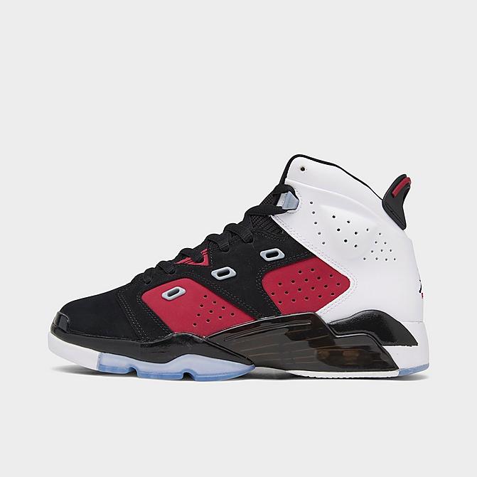 Right view of Boys' Big Kids' Jordan 6-17-23 Basketball Shoes in Black/Black/Carmine/White Click to zoom