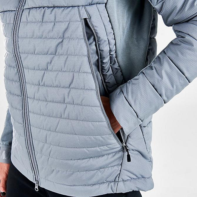 On Model 6 view of Men's Nike Sportswear Synthetic-Fill Jacket in Cool Grey Click to zoom