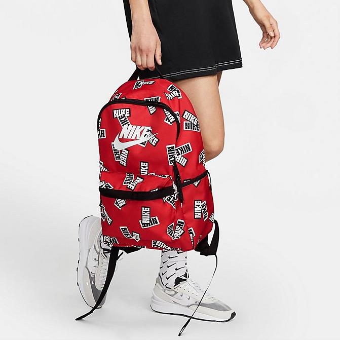 Alternate view of Nike Heritage Allover Print Backpack in University Red/Black/White Click to zoom