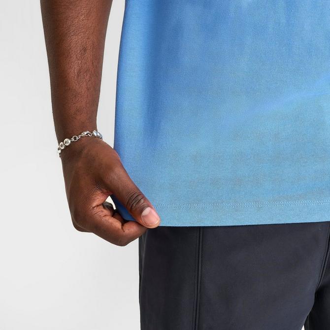 [angle] view of Men's Jordan Embroidered Air Graphic T-Shirt in Legend Blue/White Click to zoom
