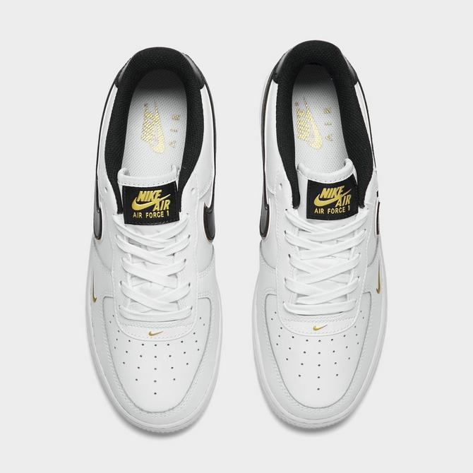 White black and shop gold air force 1