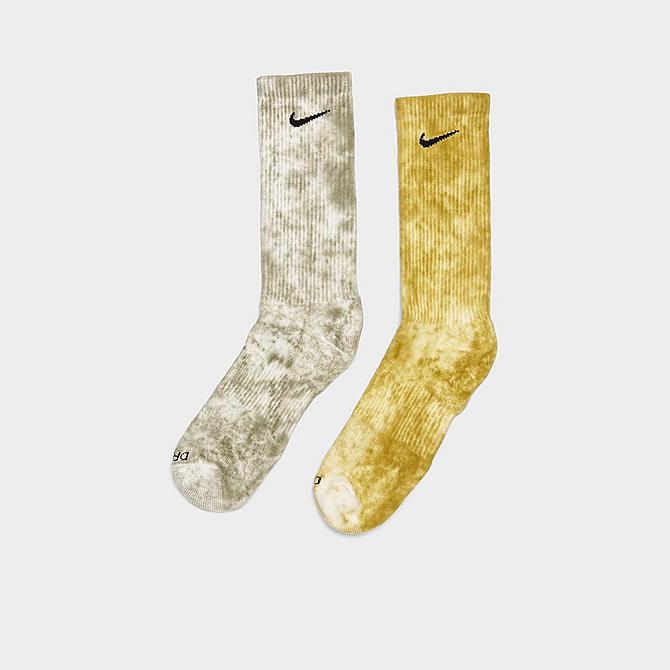 Back view of Nike Everyday Plus Cushioned Tie-Dye Crew Socks (2-Pack) in Multi-Color Click to zoom