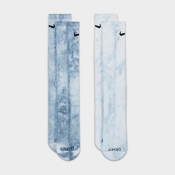 Back view of Nike Everyday Plus Cushioned Tie-Dye Crew Socks (2-Pack) in Multicolor Click to zoom