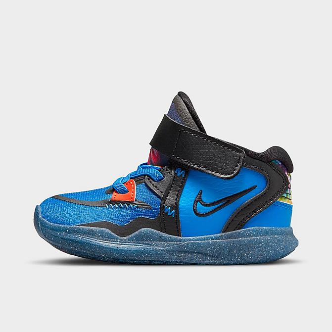 Right view of Kids’ Toddler Nike Kyrie Infinity SE Basketball Shoes in Photo Blue/Black/Psychic Purple Click to zoom