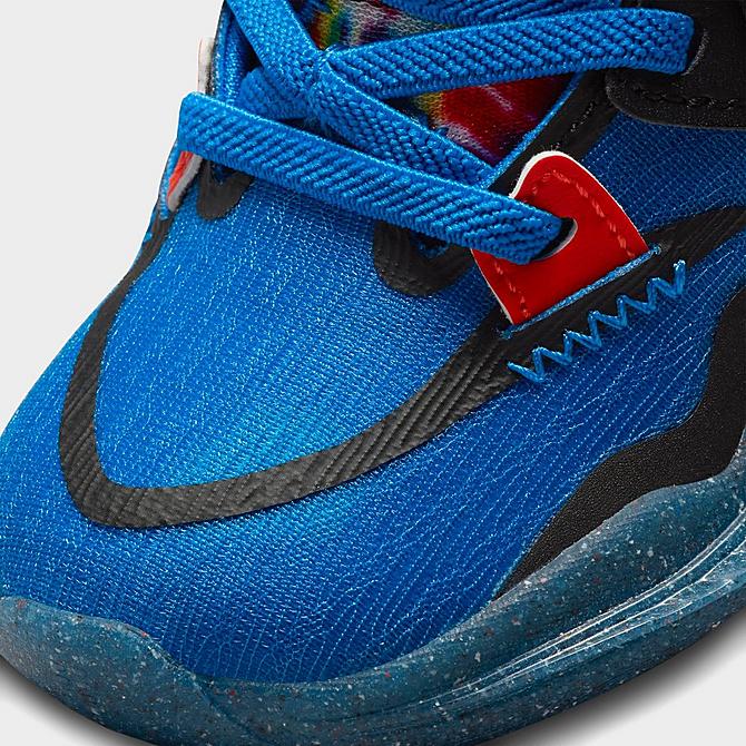 Front view of Kids’ Toddler Nike Kyrie Infinity SE Basketball Shoes in Photo Blue/Black/Psychic Purple Click to zoom