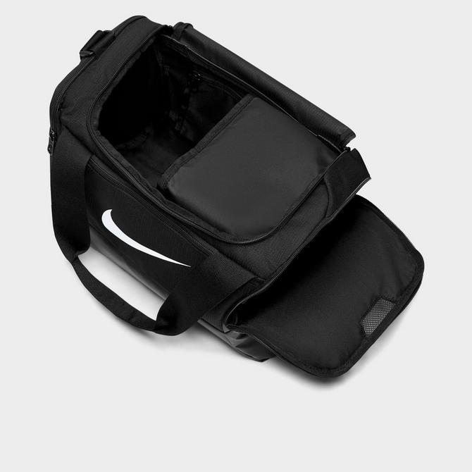 Bottom view of Nike Brasilia 9.5 Training Extra Small Duffel Bag (25L) in Black/Black/White Click to zoom