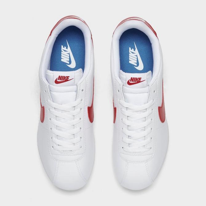 Mens nike cortez white and red online