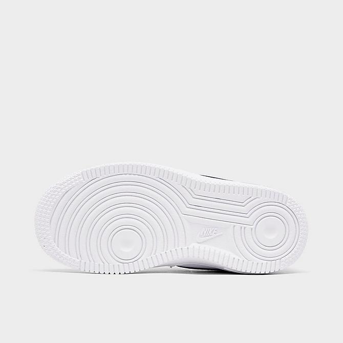 Bottom view of Kids' Toddler Nike Air Force 1 LV8 Have A Nike Day Casual Shoes in White/Black/Dark Sulfur Click to zoom