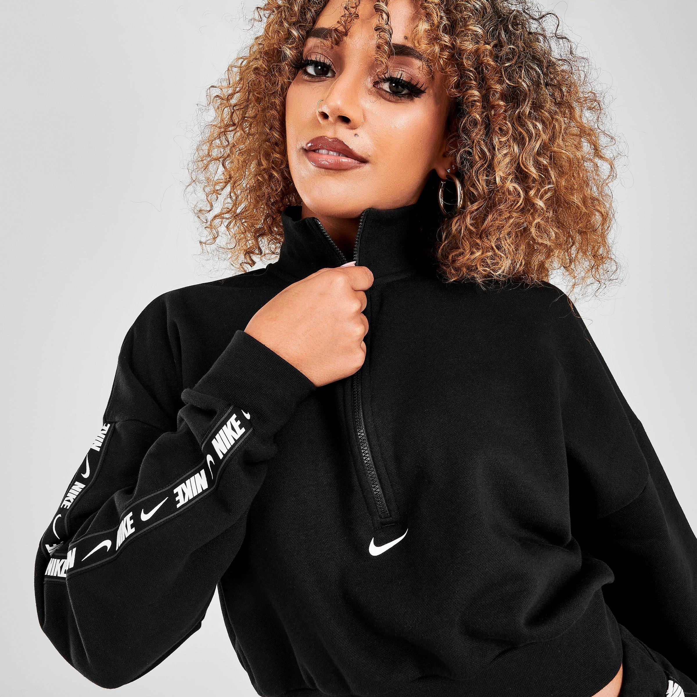 nike taped half zip