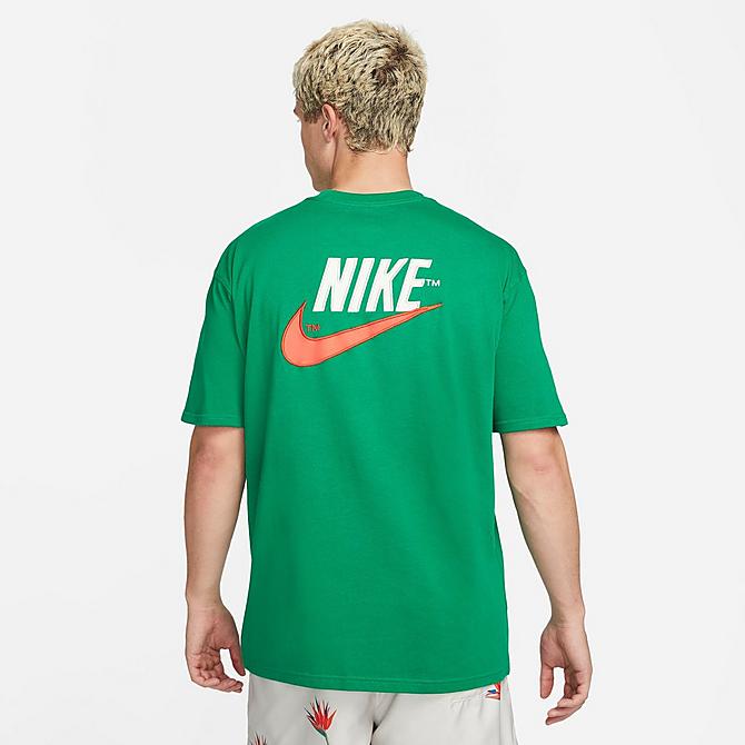 Front Three Quarter view of Men's Nike Sportswear Air Max 90 T-Shirt in Malachite Click to zoom