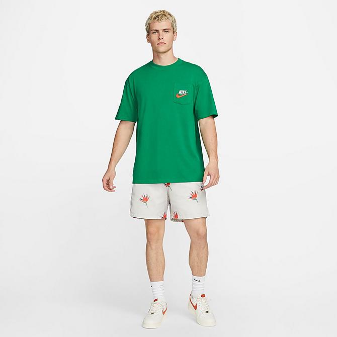 Back Left view of Men's Nike Sportswear Air Max 90 T-Shirt in Malachite Click to zoom