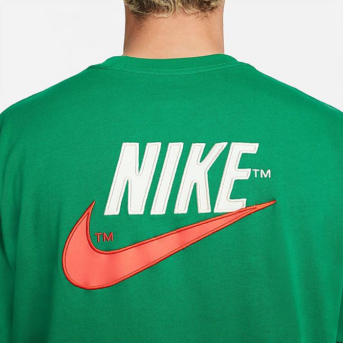 On Model 5 view of Men's Nike Sportswear Air Max 90 T-Shirt in Malachite Click to zoom