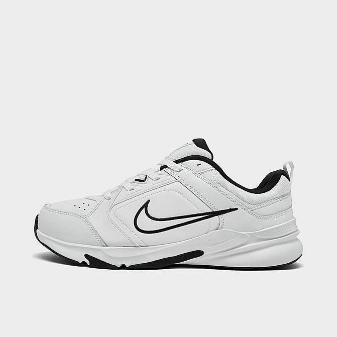 Right view of Men's Nike Defy All Day Training Shoes (Extra Wide Width 4E) in White/Black/White Click to zoom