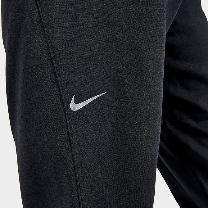 On Model 5 view of Men's Nike Yoga Therma-FIT Pants in Black/Iron Grey Click to zoom