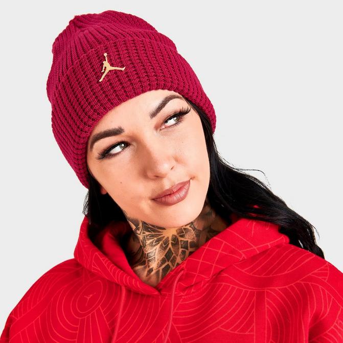 Red cheap jordan beanie