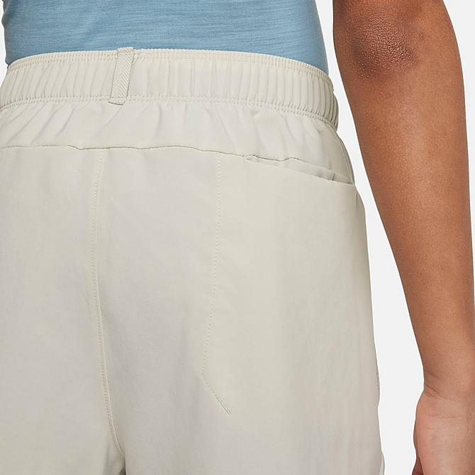 On Model 6 view of Boys' Nike Yoga 2-in-1 Training Shorts in Light Bone Click to zoom