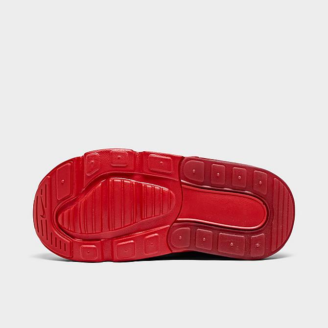 Bottom view of Boys' Toddler Nike Air Max 270 Casual Shoes in University Red/University Red Click to zoom