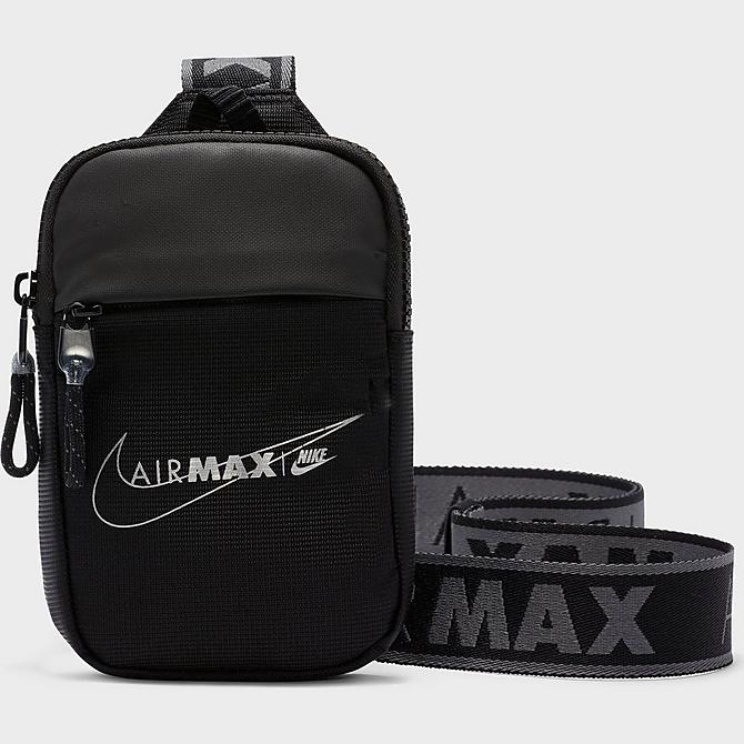 Alternate view of Nike Sportswear Essentials Air Max Crossbody Bag in Black/Black/Metallic Silver Click to zoom