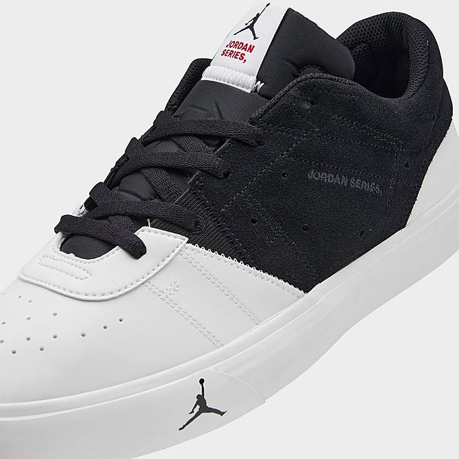 Front view of Men's Jordan Series ES Casual Shoes in Black/University Red/White/Summit White/Off Noir Click to zoom