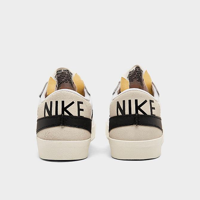 Left view of Nike Blazer Low '77 Jumbo Swoosh Casual Shoes in White/Black/White/Sail/Volt/Team Orange Click to zoom