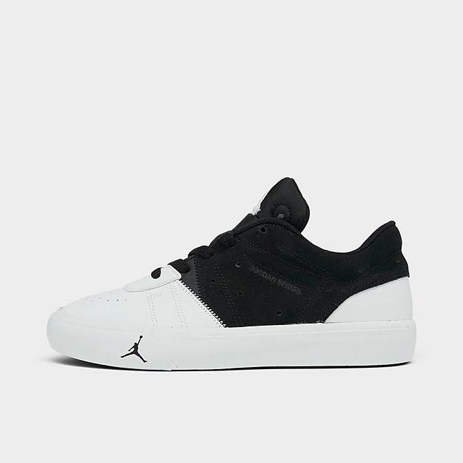 Right view of Big Kids' Jordan Series Casual Shoes in Black/White/Summit White/University Red Click to zoom