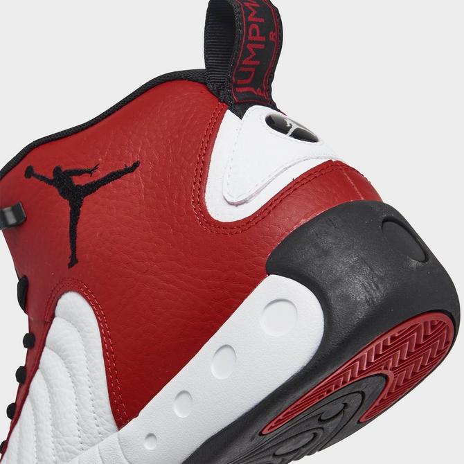 Jumpman red hot sale and white