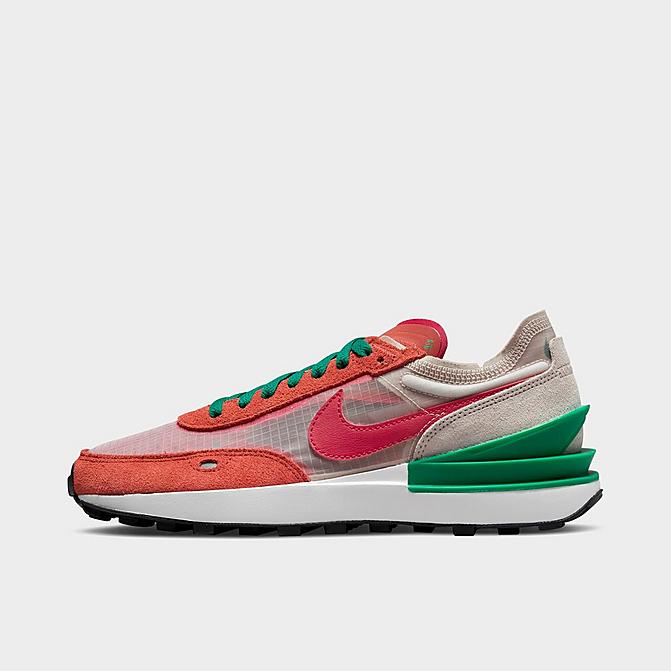 Right view of Women's Nike Waffle One SE Exeter Casual Shoes in Orange Pulse/Baroque Brown/University Gold/Pinksicle Click to zoom