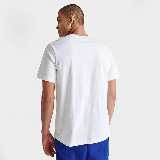 Back Right view of Men's Nike Sportswear Futura T-Shirt in White/Black Click to zoom