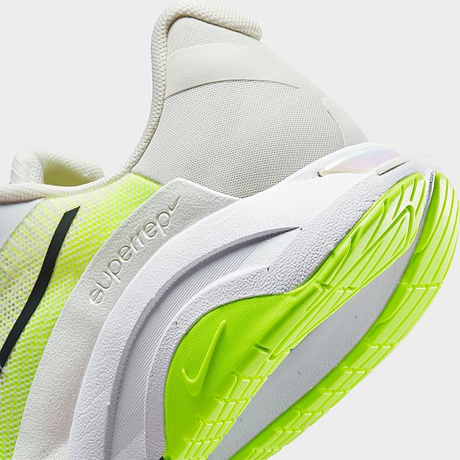 Front view of Women's Nike ZoomX SuperRep Surge PRM Training Shoes in Summit White/Dark Smoke Grey/Phantom/Volt Click to zoom