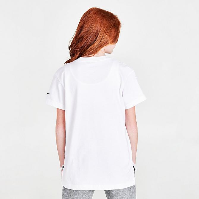 Back Right view of Girls' Nike Sportswear Love T-Shirt in White Click to zoom