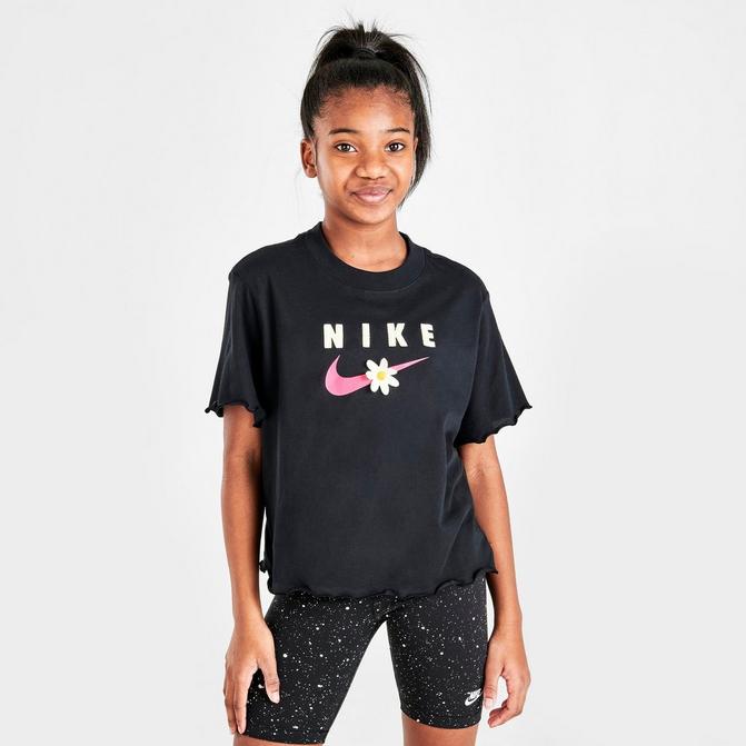 Girls' Nike Sportswear Sport Daisy Crop T-Shirt| Finish Line