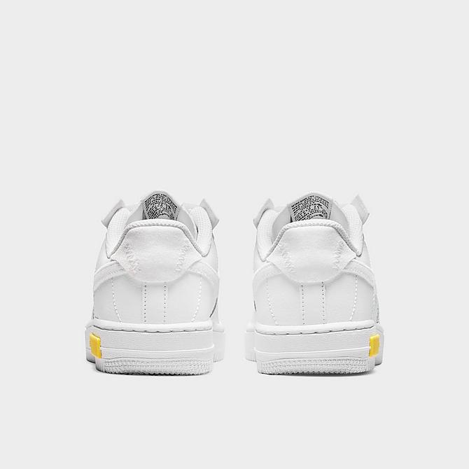 Left view of Little Kids' Nike Air Force 1 Fontanka Casual Shoes in White/White/Opti Yellow/White Click to zoom