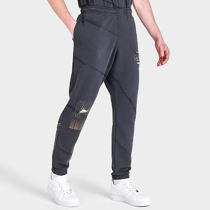 Back Left view of Men's Nike Sportswear Mind, Body, Sole Jogger Pants in Anthracite/Black Click to zoom