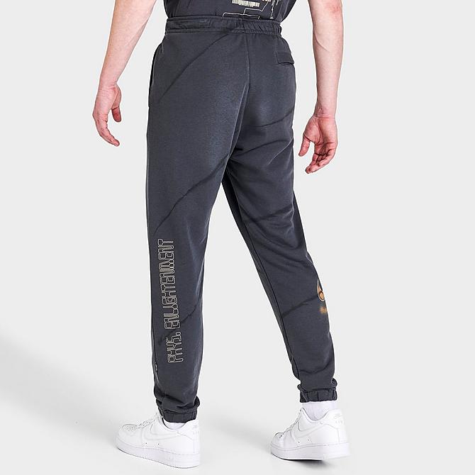Back Right view of Men's Nike Sportswear Mind, Body, Sole Jogger Pants in Anthracite/Black Click to zoom