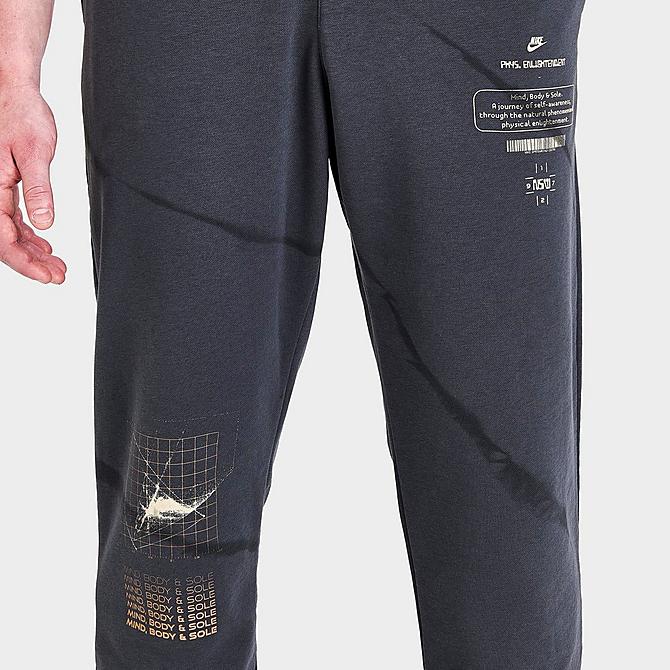 On Model 5 view of Men's Nike Sportswear Mind, Body, Sole Jogger Pants in Anthracite/Black Click to zoom